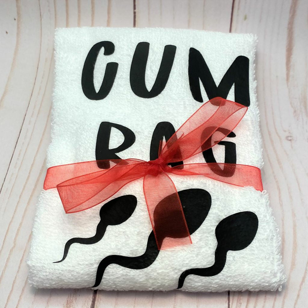 Embroidered Cum Rag Towel - Naughty Adult Humor Gift