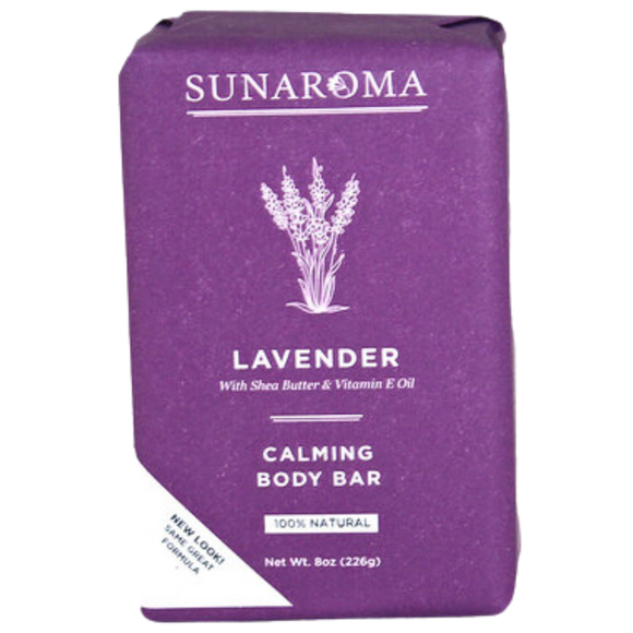 Sunaroma Lavender Soap, Natural Ingredients of Shea Butter and Vitamin E Oil