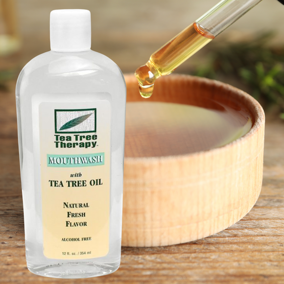 Tea Tree Therapy Mouthwash, Leave your teeth Clean & Healthy, Fight Gum Disease & Plaque Buildup