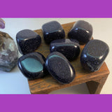 Blue Goldstone- Extra Grade Gem- Deep Blue with Sparkles, Opaque