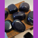 Blue Goldstone- Extra Grade Gem- Deep Blue with Sparkles, Opaque