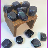 Blue Goldstone- Extra Grade Gem- Deep Blue with Sparkles, Opaque