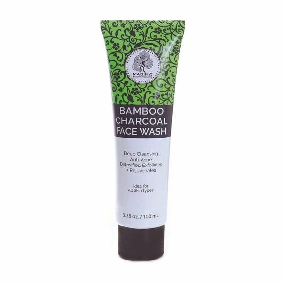 Bamboo Charcoal Face Wash, Absorb Oils and Impurities, Detoxify Skin, Deep Clean, Remove Dirt, Impurities and Make-up - Evolve Boutique 