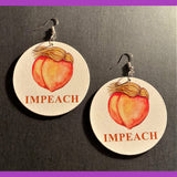 Impeach Earrings, Orange, Peach Earrings, Women Earrings, Dangle Earrings, Statement Earrings - Evolve Boutique 