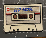 Old Skool Cassette Tape Embroidered Patch